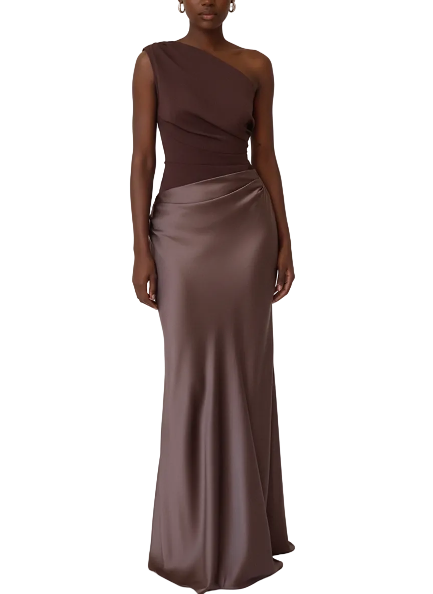 Satin Shoulder Dress