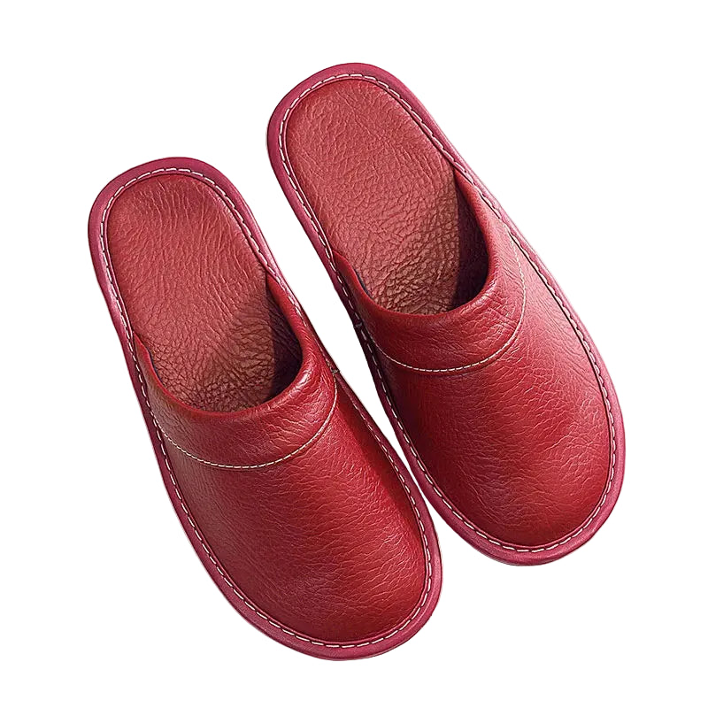 Leather Slippers for Men and Women