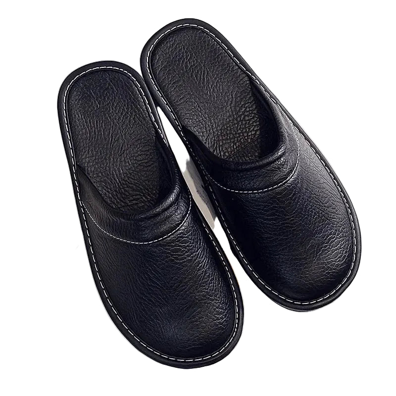 Leather Slippers for Men and Women
