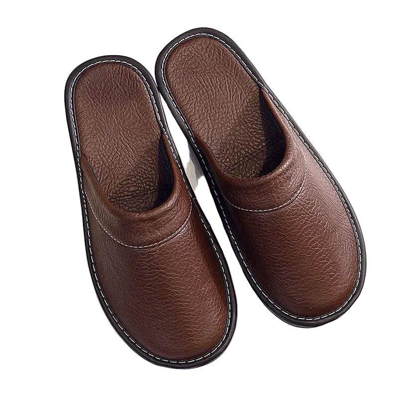 Leather Slippers for Men and Women
