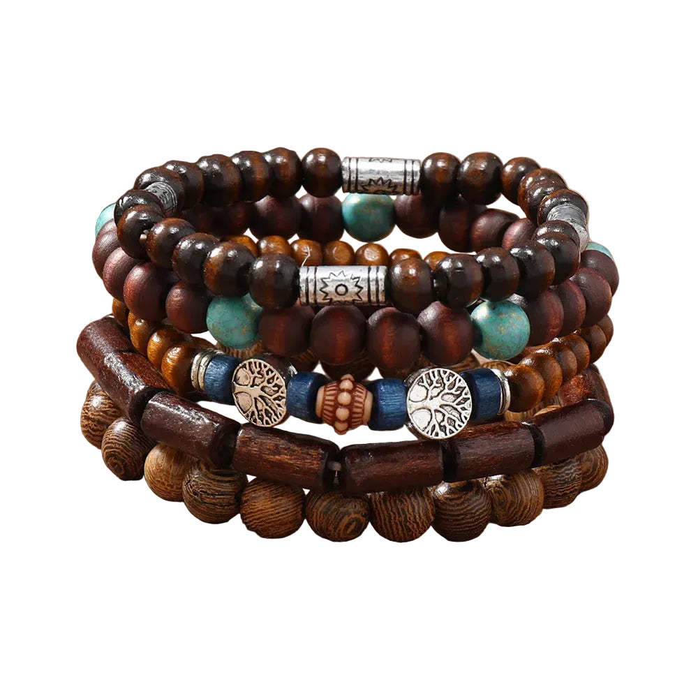 wood bracelets Hamsa