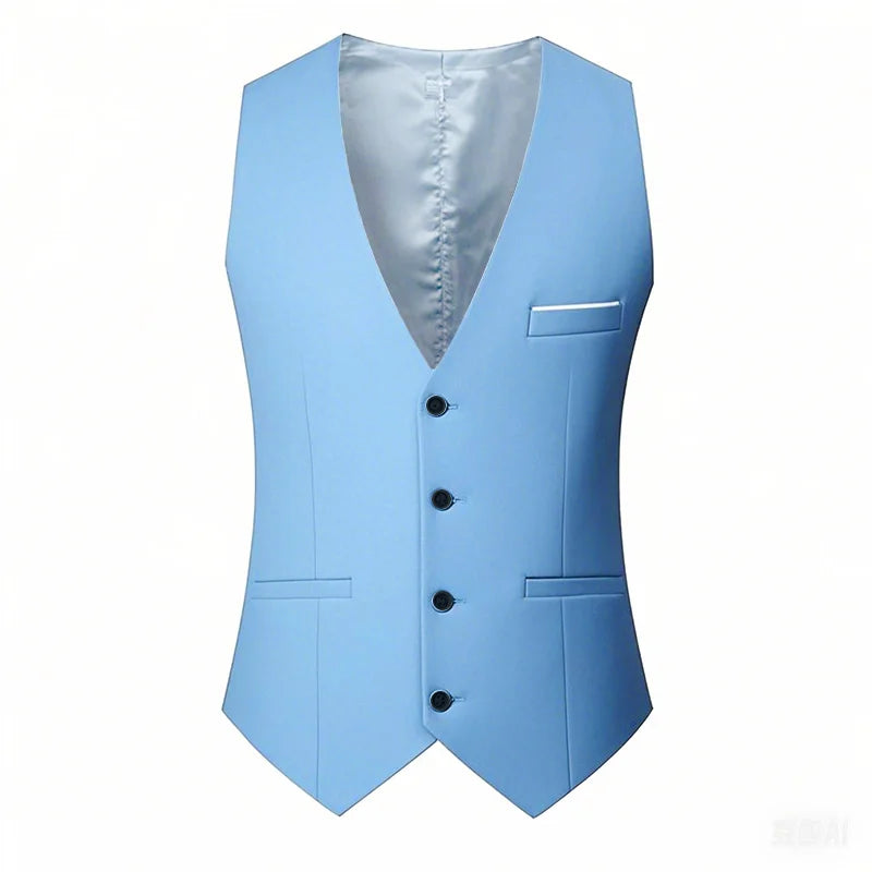 Man Suit Vest Sleeveless Vest