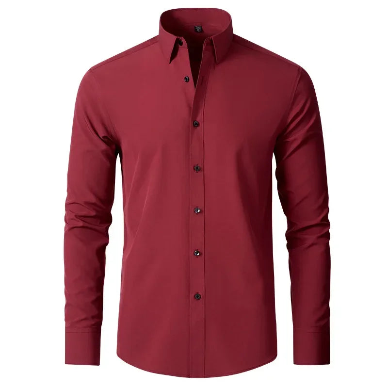 Sided elastic shirt for men's shirt