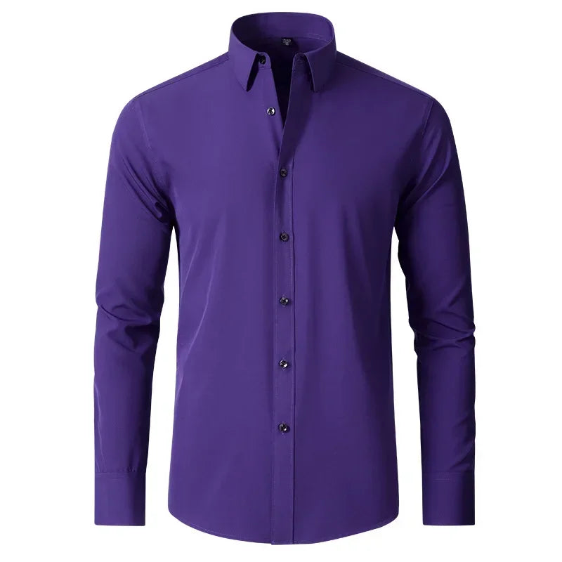 Sided elastic shirt for men's shirt