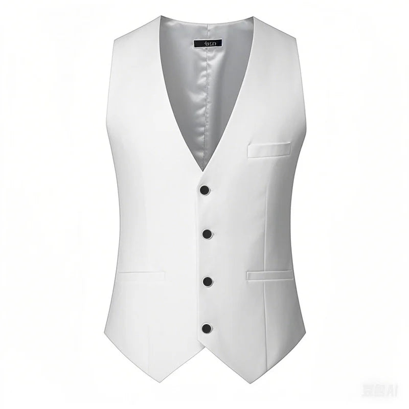 Man Suit Vest Sleeveless Vest