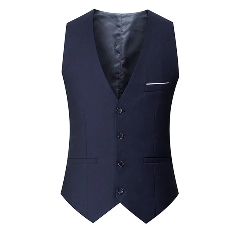 Man Suit Vest Sleeveless Vest