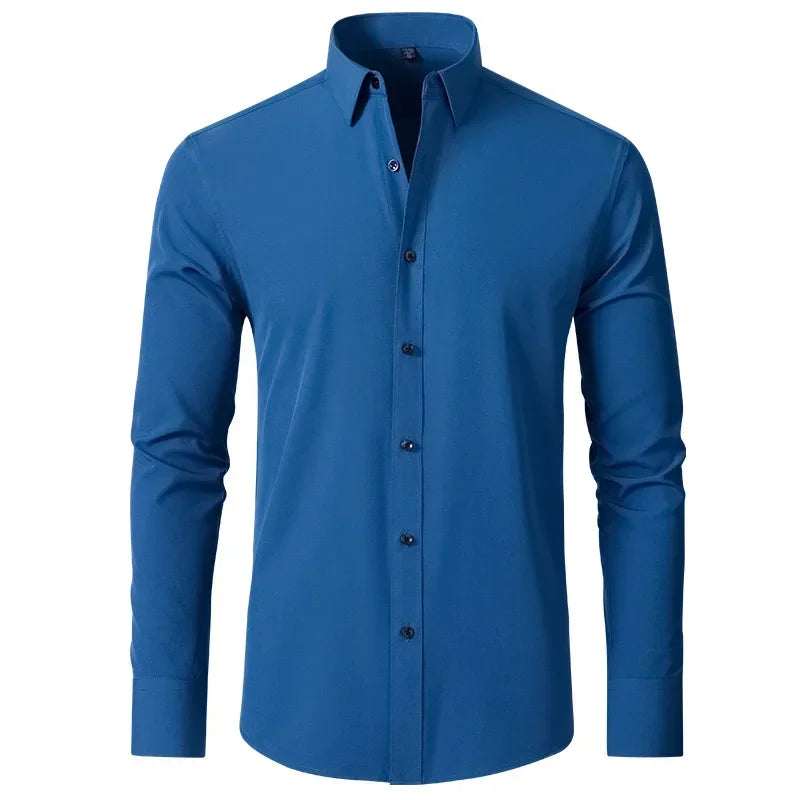 Sided elastic shirt for men's shirt