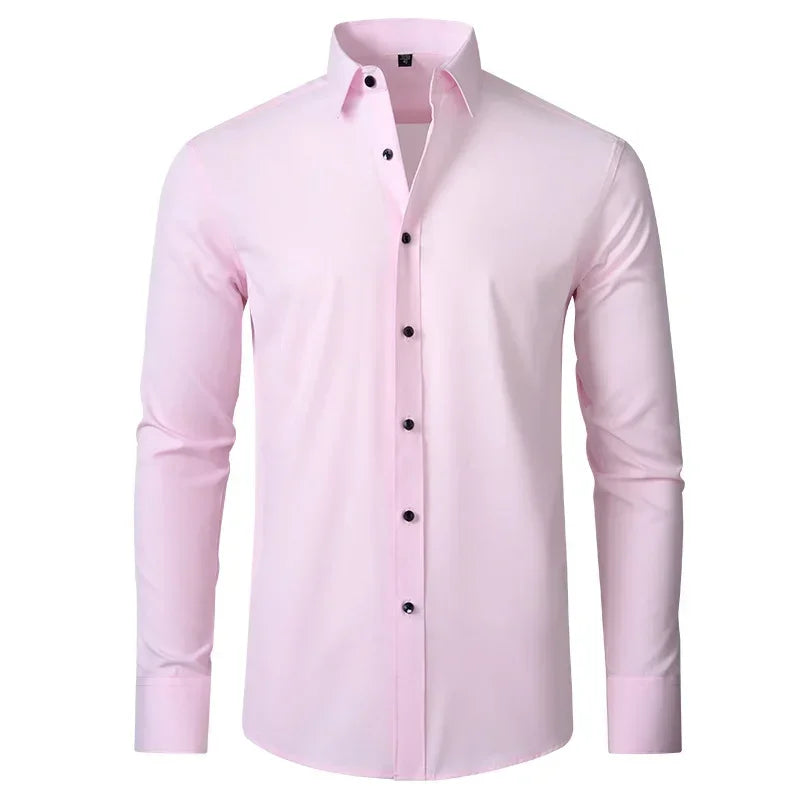 Sided elastic shirt for men's shirt