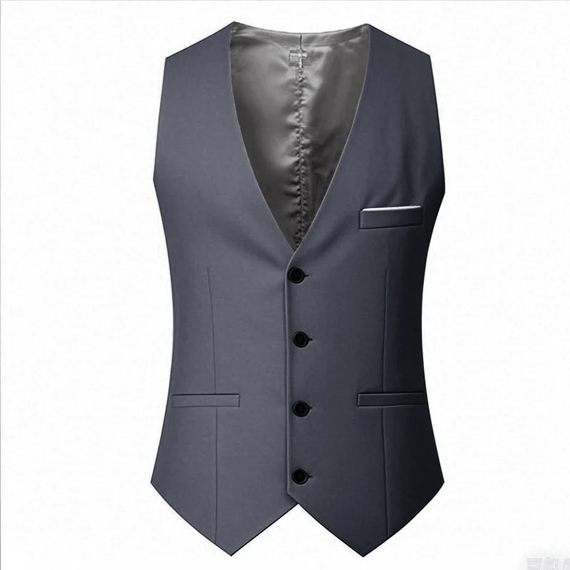 Man Suit Vest Sleeveless Vest